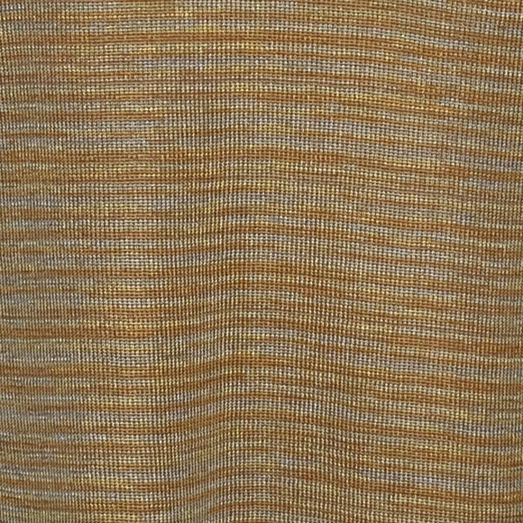 Akris Tangerine Yellow Striped Short Sleeve Top